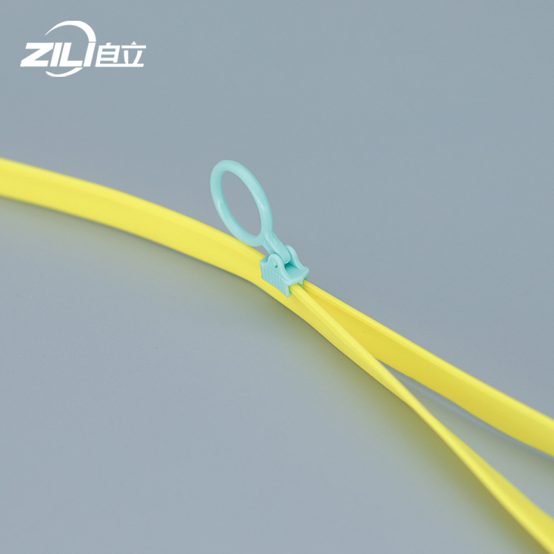 PVC Customized High Quality Plastic Slider Zipper With Circle Slider For Clothing Packaging