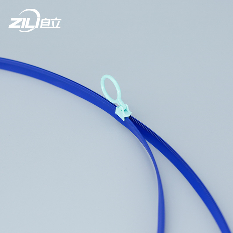 Environmental High Quality PE Plastic Slider Zipper For Clothing Packaging