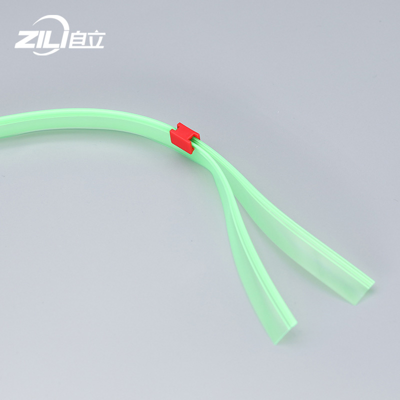 PE Environmental Customized Plastic Slider Zipper For Food Bags