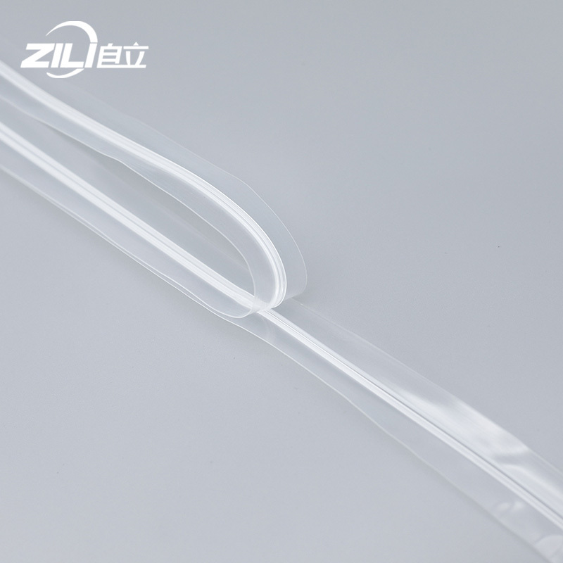 I-PE Customized Transparent Plastic Vacuum Zipper Yezikhwama Zezithelo